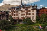 Gletscherhotel, Fiesch, Schweiz am Aletsch Gletscher